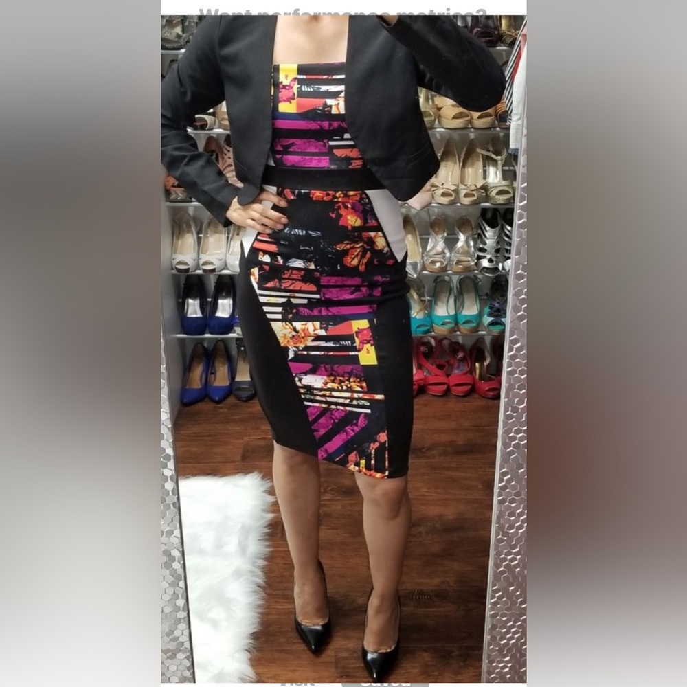 Strapless bodycon dress